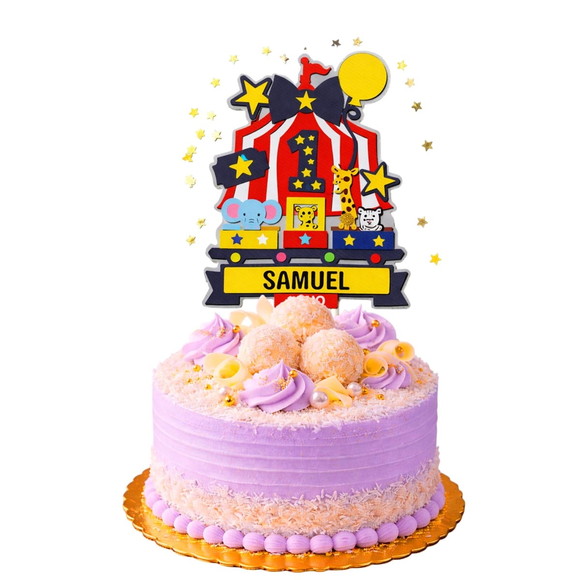 Topo de Bolo Premium Personalizado Circo - Imagem 4