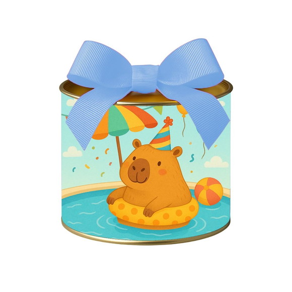 Tubo Lata Metalizada 7x10 Capivara Pool Party - Imagem 4