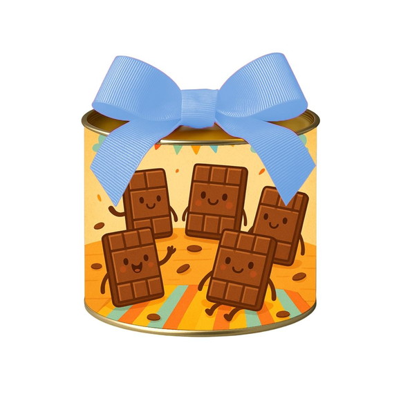 Tubo Lata Metalizada 7x10 Chocolates - Imagem 4