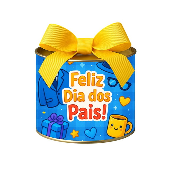 Tubo Lata Metalizada 7x10 Dia dos Pais
