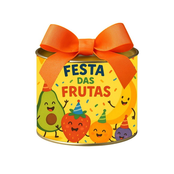 Tubo Lata Metalizada 7x10 Festa das Frutas - Imagem 2