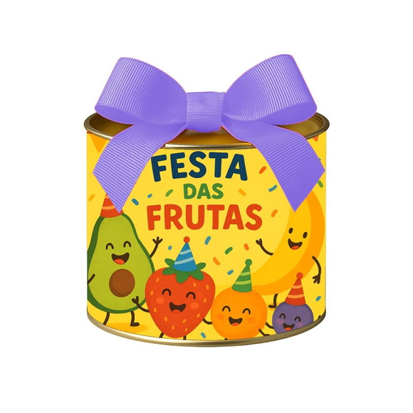 Tubo Lata Metalizada 7x10 Festa das Frutas - Imagem 5