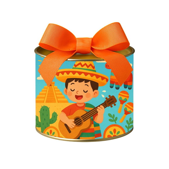 Tubo Lata Metalizada 7x10 Festa Mexicana - Imagem 2