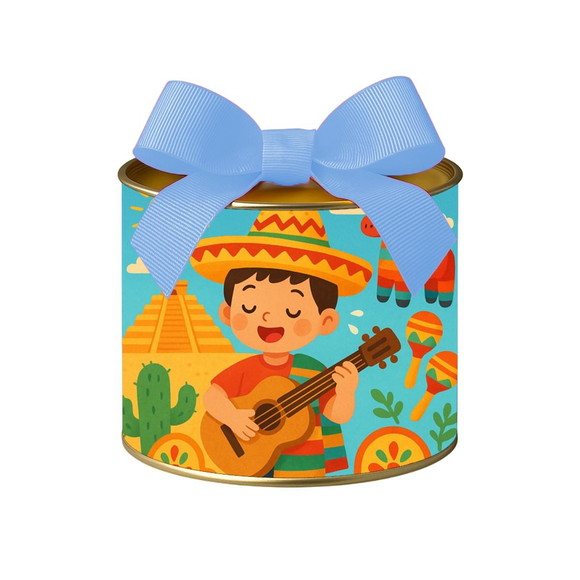Tubo Lata Metalizada 7x10 Festa Mexicana - Imagem 4