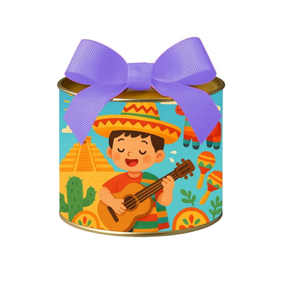 Tubo Lata Metalizada 7x10 Festa Mexicana - Imagem 5