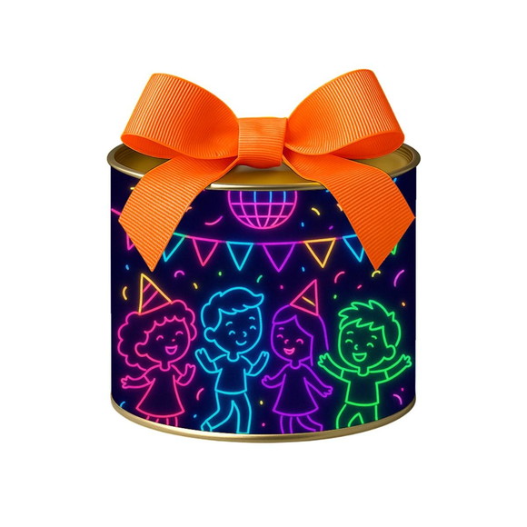 Tubo Lata Metalizada 7x10 Festa Neon - Imagem 2
