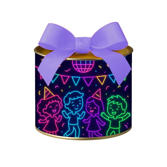 Tubo Lata Metalizada 7x10 Festa Neon - Imagem 5