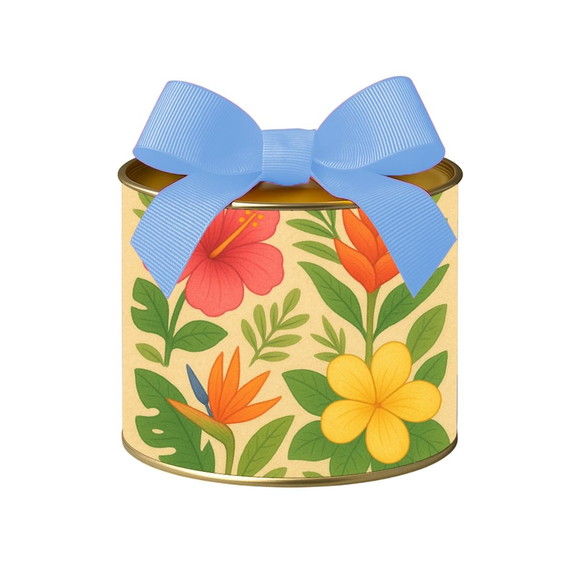 Tubo Lata Metalizada 7x10 Flores Tropicais - Imagem 4