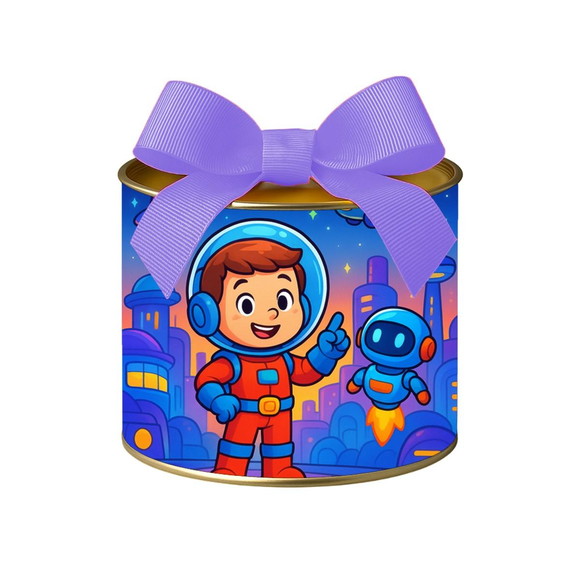 Tubo Lata Metalizada 7x10 Futurismo Infantil - Imagem 5