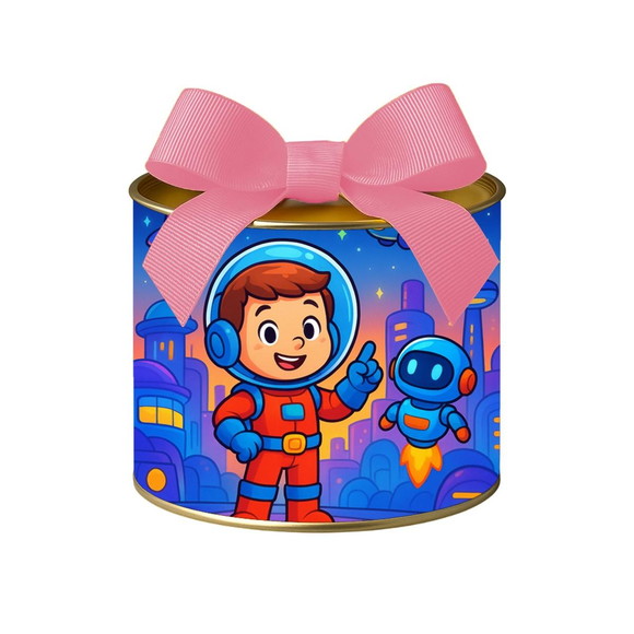 Tubo Lata Metalizada 7x10 Futurismo Infantil - Imagem 3