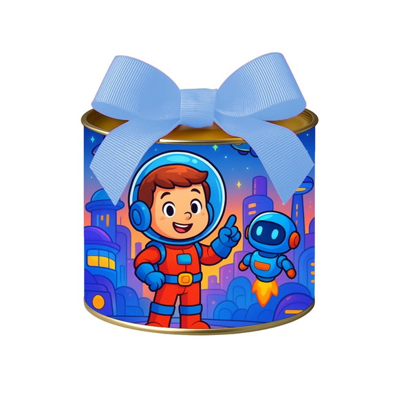 Tubo Lata Metalizada 7x10 Futurismo Infantil - Imagem 4