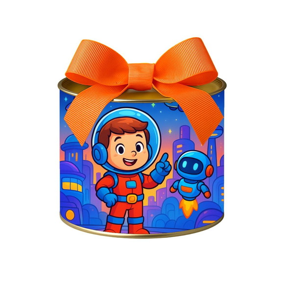 Tubo Lata Metalizada 7x10 Futurismo Infantil - Imagem 2