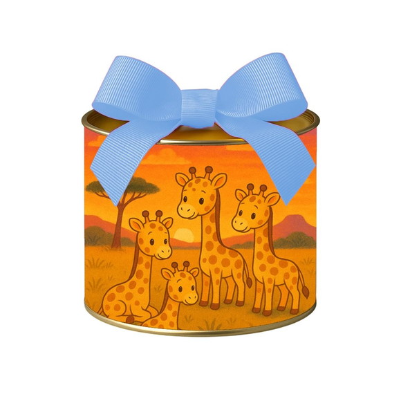 Tubo Lata Metalizada 7x10 Girafinhas - Imagem 4