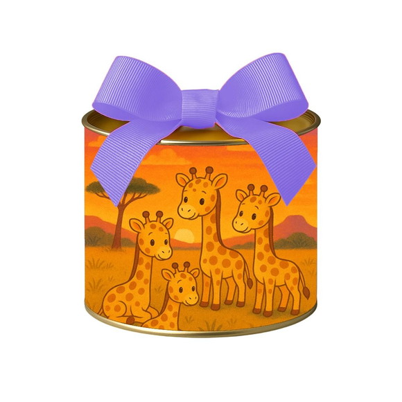 Tubo Lata Metalizada 7x10 Girafinhas - Imagem 5