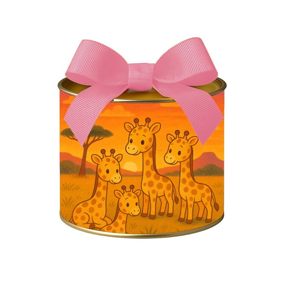 Tubo Lata Metalizada 7x10 Girafinhas - Imagem 3