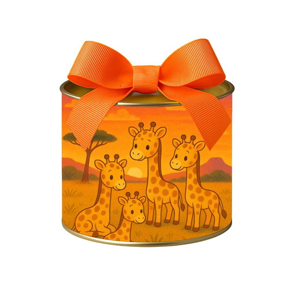 Tubo Lata Metalizada 7x10 Girafinhas - Imagem 2
