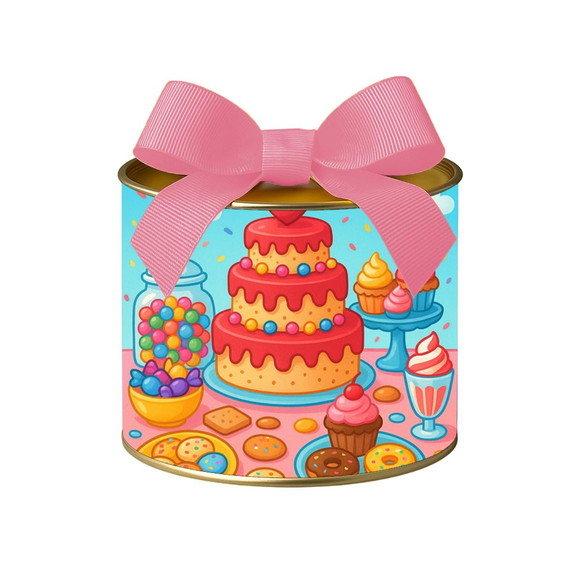 Tubo Lata Metalizada 7x10 Mesa Doces Coloridos - Imagem 3