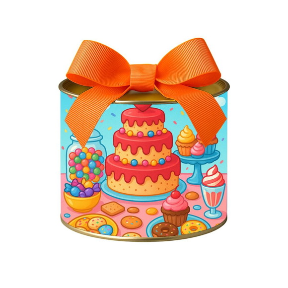 Tubo Lata Metalizada 7x10 Mesa Doces Coloridos - Imagem 2