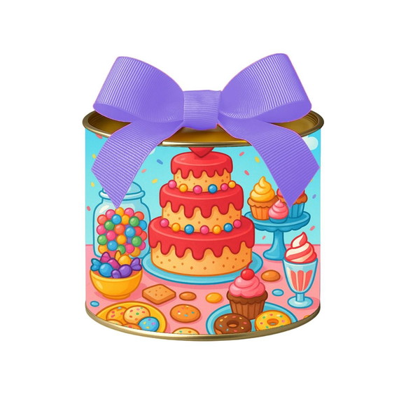 Tubo Lata Metalizada 7x10 Mesa Doces Coloridos - Imagem 5