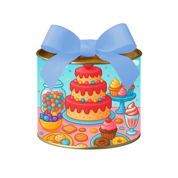 Tubo Lata Metalizada 7x10 Mesa Doces Coloridos - Imagem 4