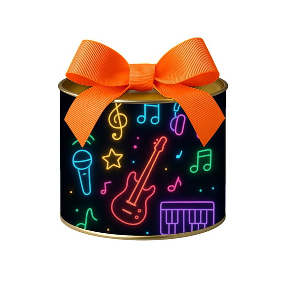 Tubo Lata Metalizada 7x10 Neon Musical - Imagem 2