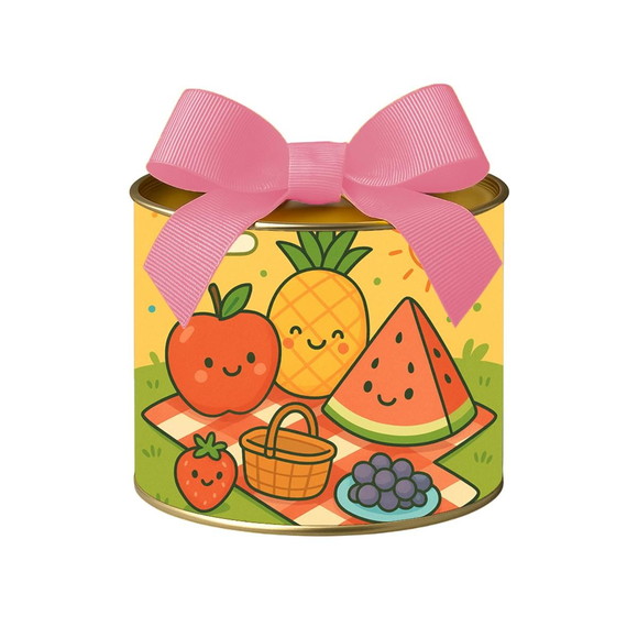 Tubo Lata Metalizada 7x10 Piquenique das Frutas - Imagem 3