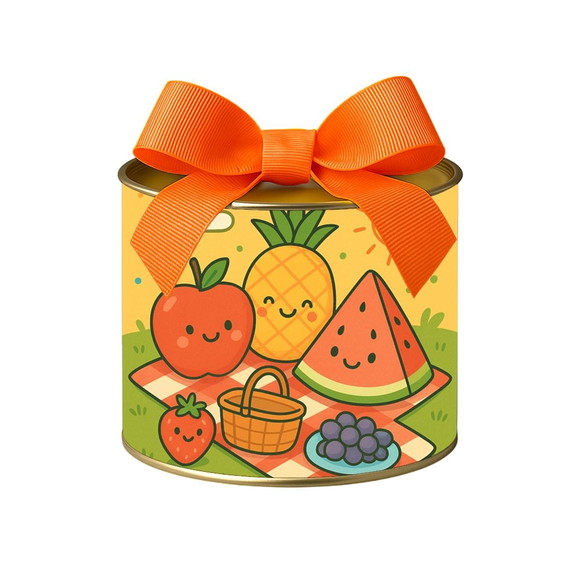 Tubo Lata Metalizada 7x10 Piquenique das Frutas - Imagem 2