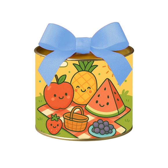 Tubo Lata Metalizada 7x10 Piquenique das Frutas - Imagem 4