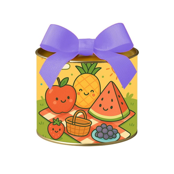 Tubo Lata Metalizada 7x10 Piquenique das Frutas - Imagem 5