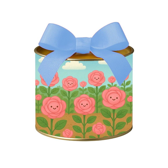 Tubo Lata Metalizada 7x10 Rosas Fofas - Imagem 4