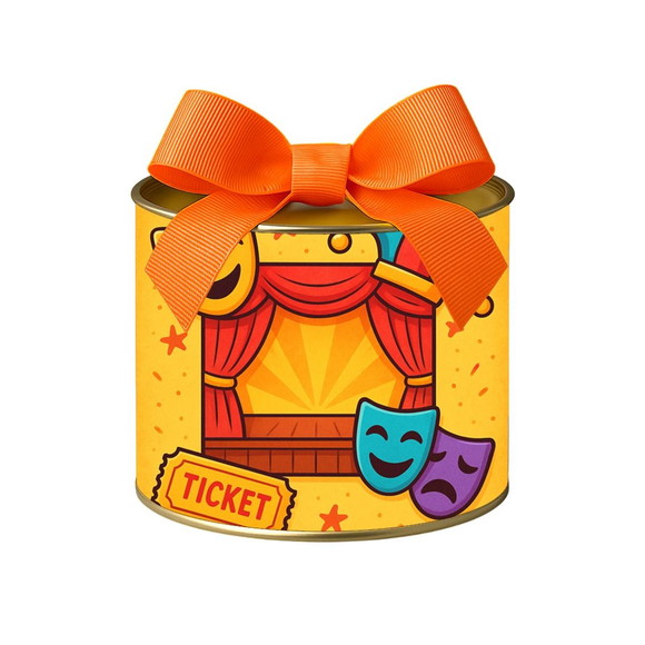 Tubo Lata Metalizada 7x10 Teatro Infantil - Imagem 2