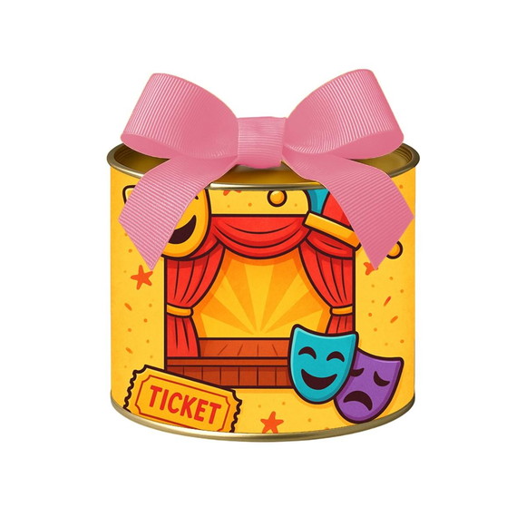 Tubo Lata Metalizada 7x10 Teatro Infantil - Imagem 3
