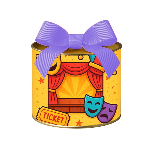Tubo Lata Metalizada 7x10 Teatro Infantil - Imagem 5