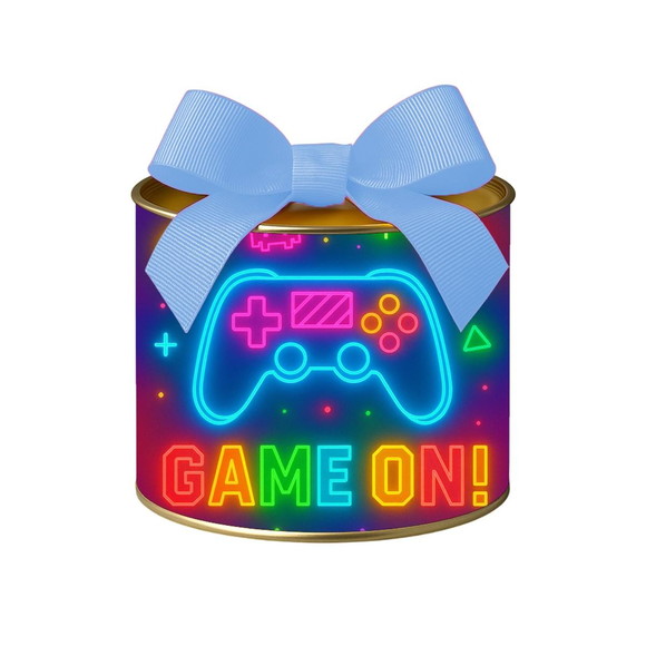 Tubo Lata Metalizada 7x10 Video Game Neon - Imagem 4