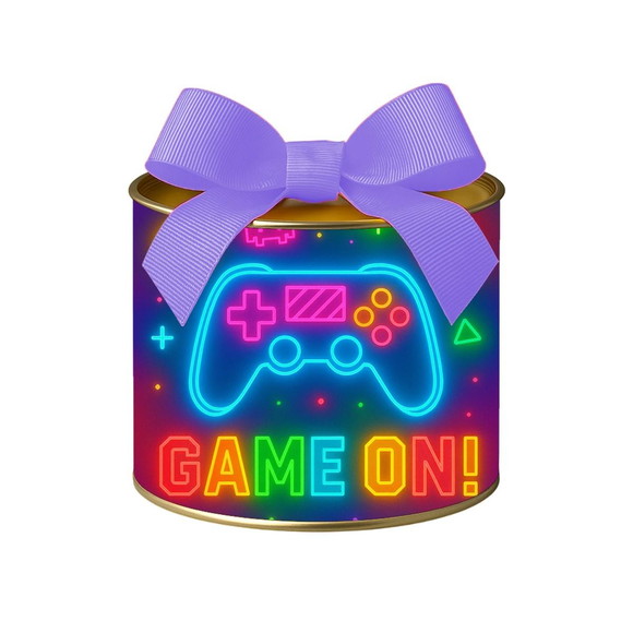 Tubo Lata Metalizada 7x10 Video Game Neon - Imagem 5