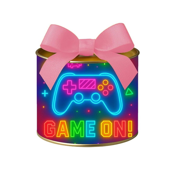 Tubo Lata Metalizada 7x10 Video Game Neon - Imagem 3