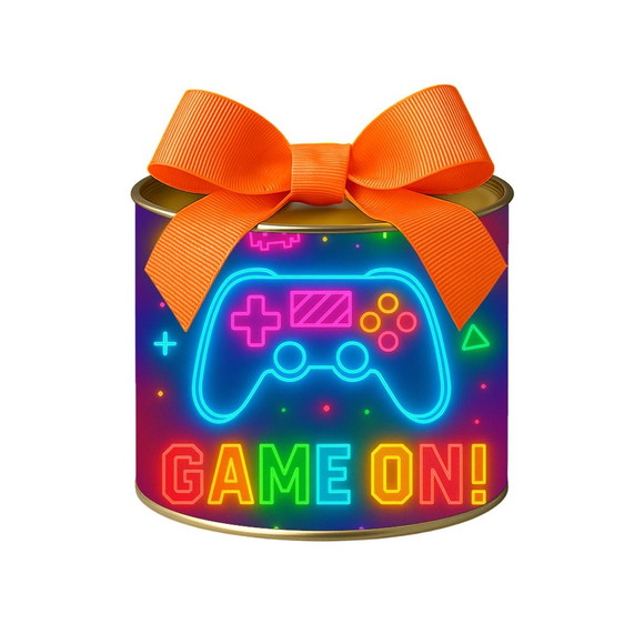 Tubo Lata Metalizada 7x10 Video Game Neon - Imagem 2