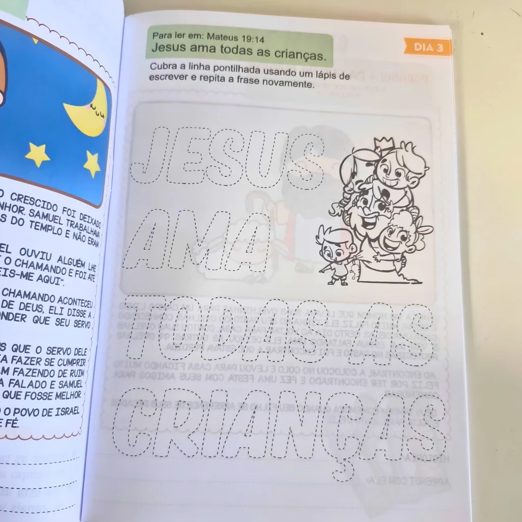Caderno Planner Devocional Infantil | 31 Dias com Jesus – Atividades Bíblicas para Crianças. - Imagem 6