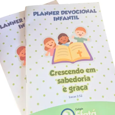 Caderno Planner Devocional Infantil | 31 Dias com Jesus – Atividades Bíblicas para Crianças.