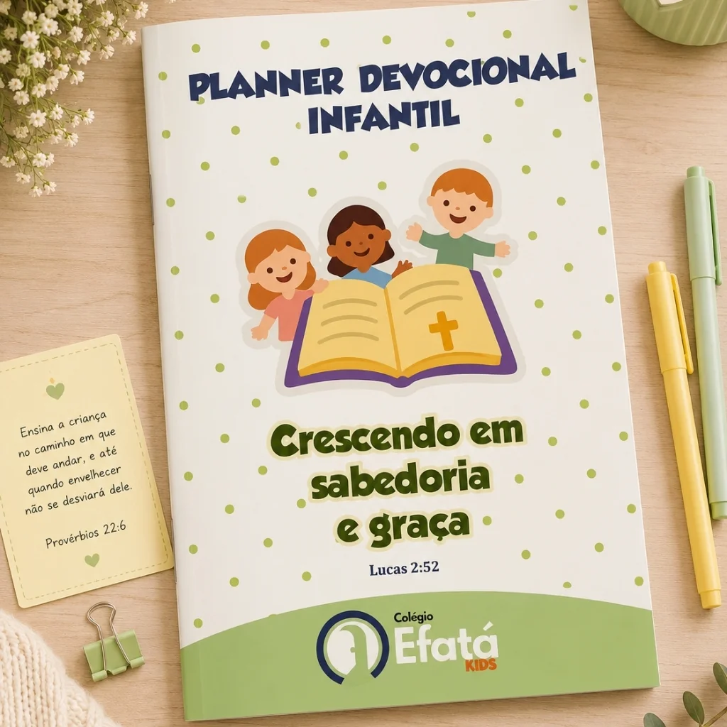 Caderno Planner Devocional Infantil | 31 Dias com Jesus – Atividades Bíblicas para Crianças. - Imagem 1
