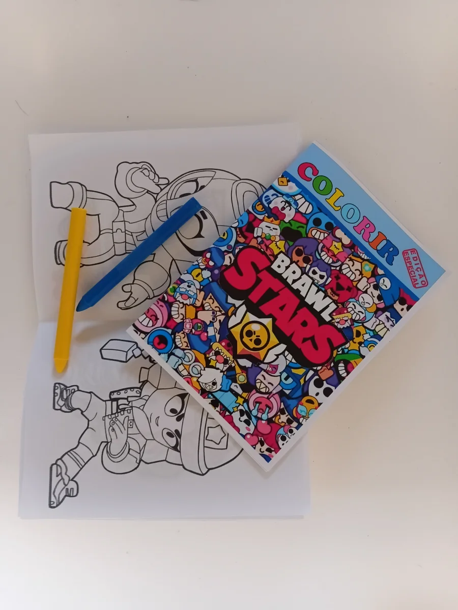 Kit revistinha brawl stars lembrancinha - Imagem 3