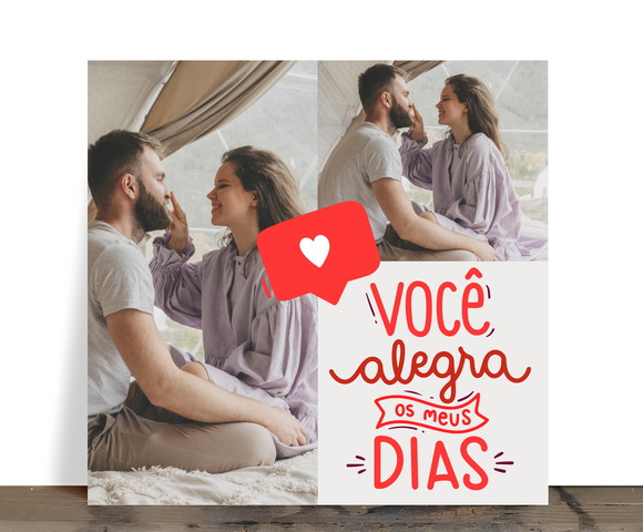 Azulejo "você Alegra Meus Dias": Amor e Fotos!