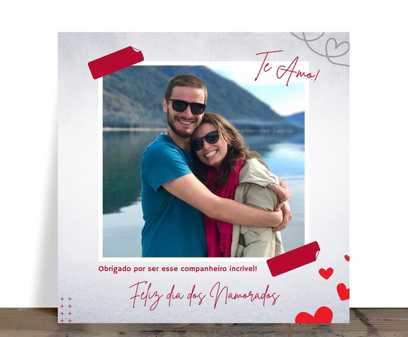 Azulejo "feliz Dia dos Namorados": Companheirismo e Amor!