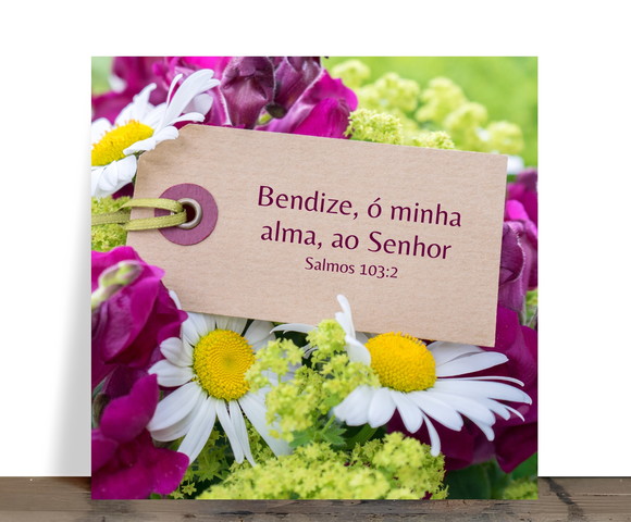 Azulejo Decorativo "bendize, Ó Minha Alma, ao Senhor - Salmo