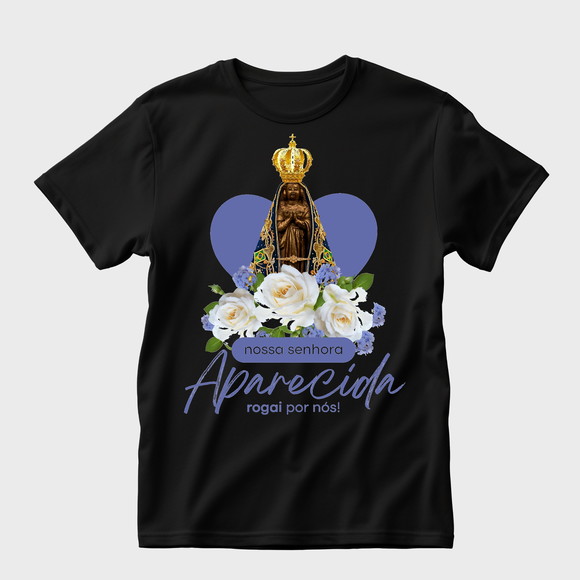 Camiseta Nossa Senhora Aparecida Rogai Por Nós