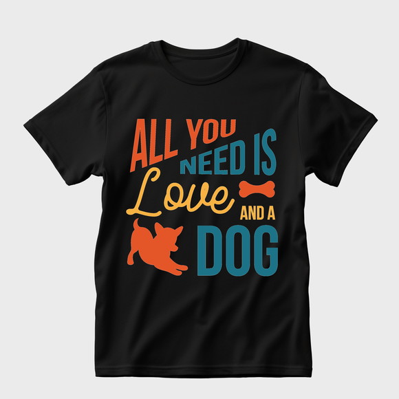 Camiseta All You Need Is Love And a Dog