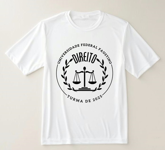 Camiseta Formatura Direito Personalizada com Nome e Ano