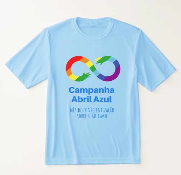 Camiseta Autismo Campanha Abril Azul