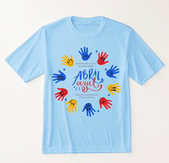 Camiseta Autismo Abril Azul