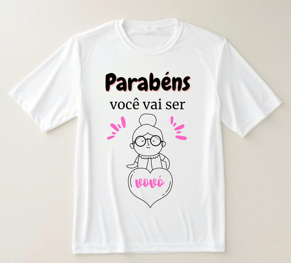 Camiseta Parabéns Você Vai Ser Vovó